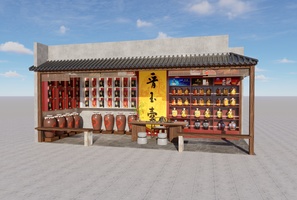 20240216-酒业专柜效果图施工图