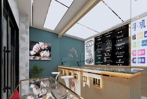 20240306-钟表店室内和门头效果图和施工图