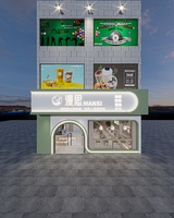 20240814奶茶店门头室内效果图施工图