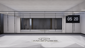 20240919-瑜伽店 门头 + 小门厅和室内   效果图设计-田淏元-全景效果图 